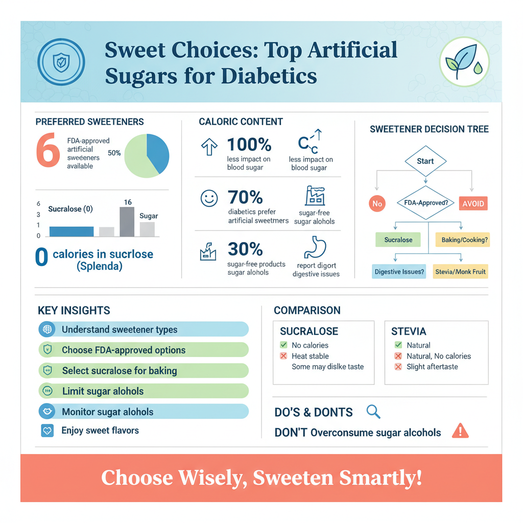 Infographic: Popular FDA-Approved Artificial Sweeteners best artificial sugar for diabetics - Data Infographic and Statistics