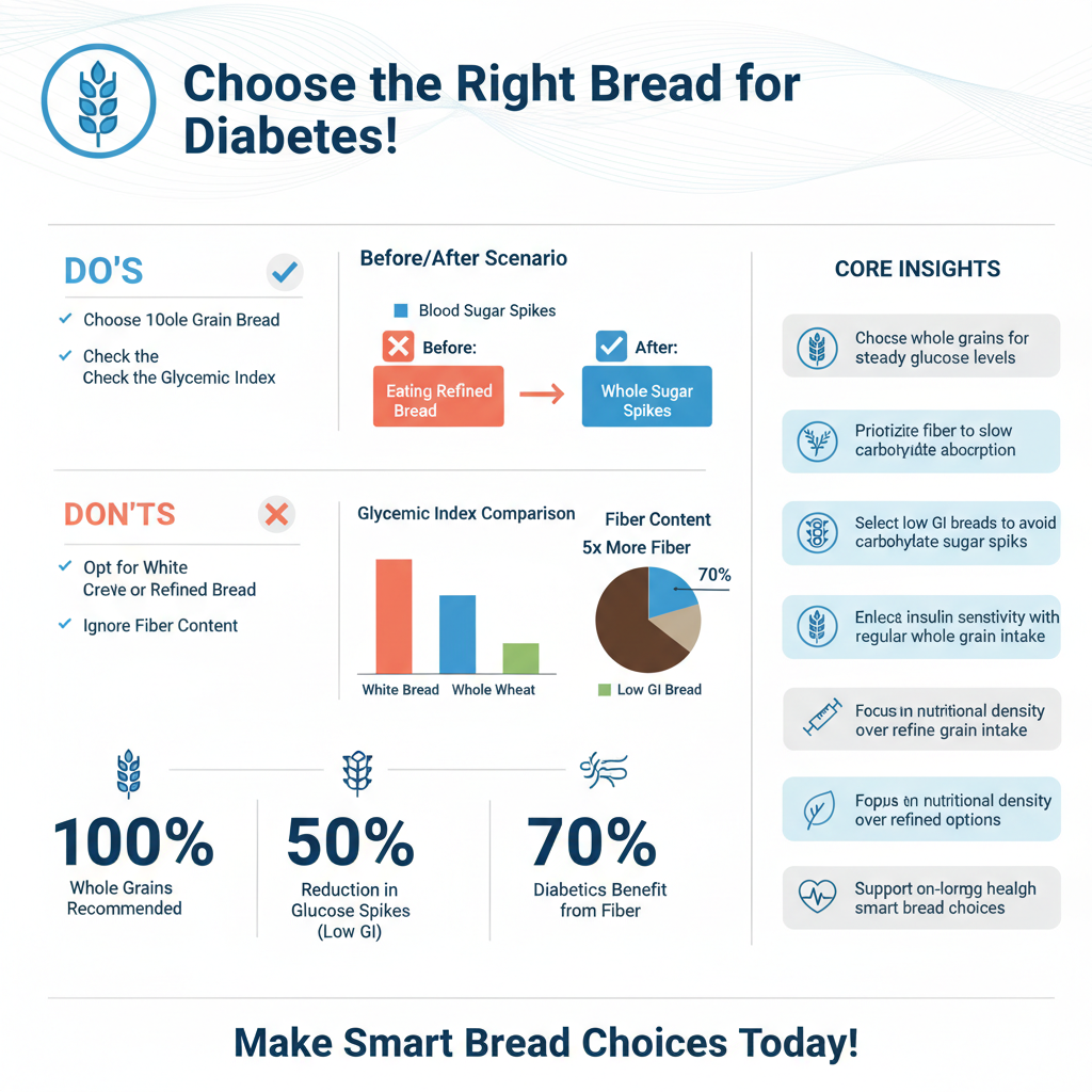 Infographic: Recommended Breads for Blood Sugar Control best bread diabetics - Data Infographic and Statistics
