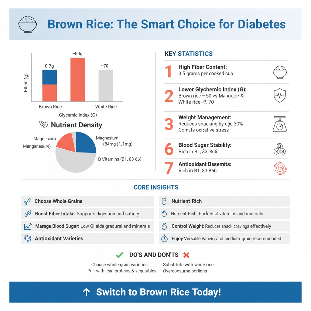 best brown rice for diabetes - Data Infographic and Statistics
