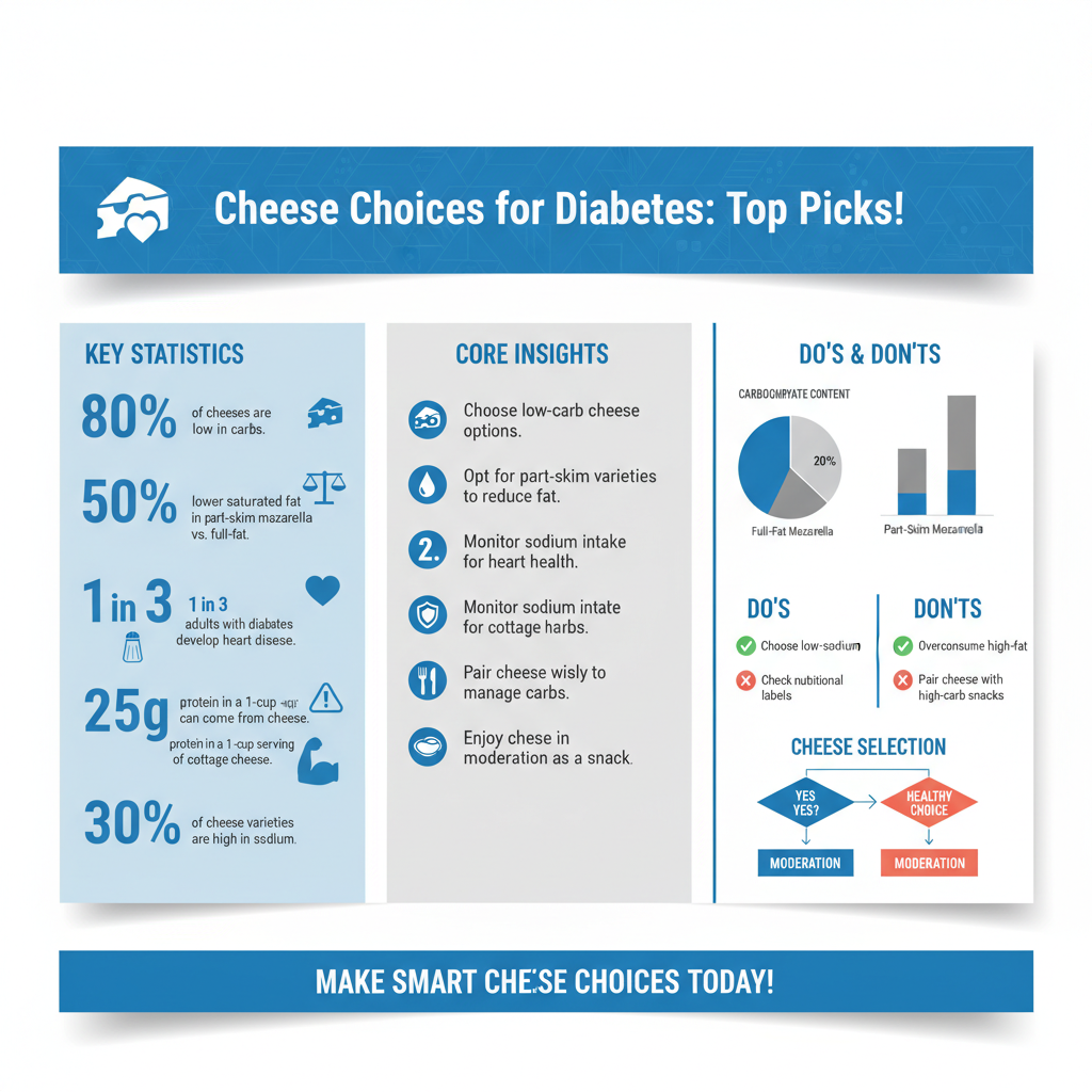 Infographic: Top Cheese Picks for Diabetes Management best cheese for diabetes - Data Infographic and Statistics