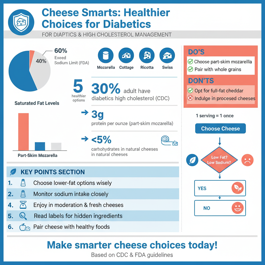 best cheese for diabetics and high cholesterol - Data Infographic and Statistics