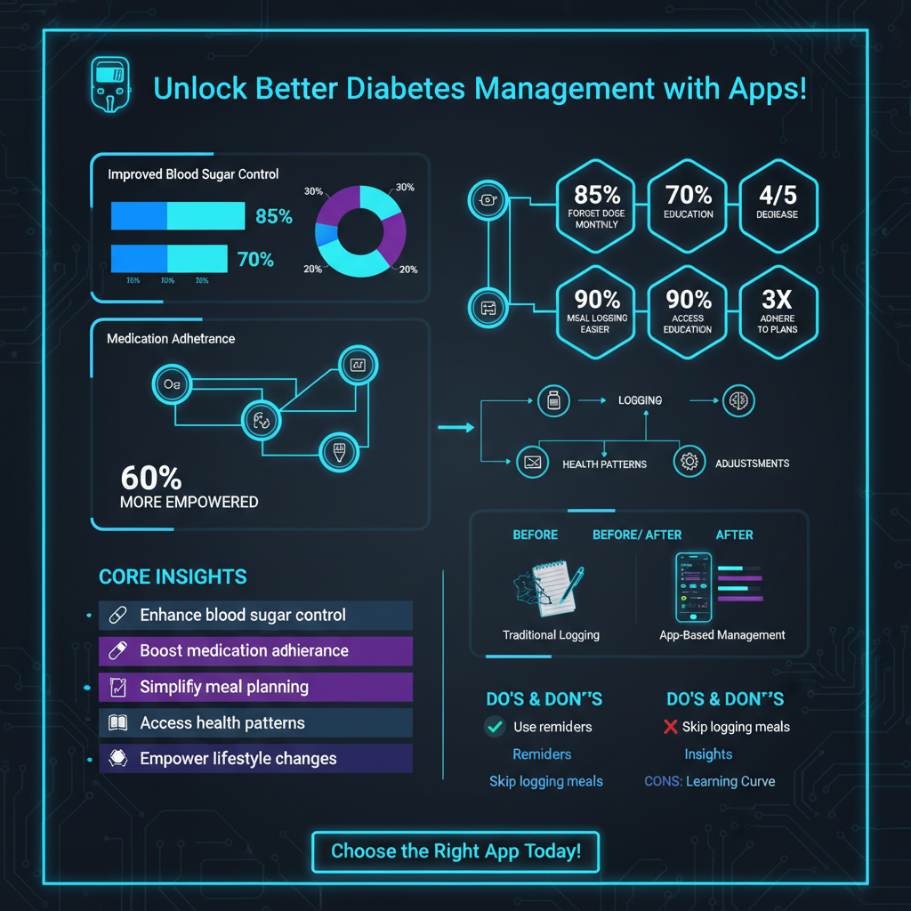 best diabetes app - Data Infographic and Statistics
