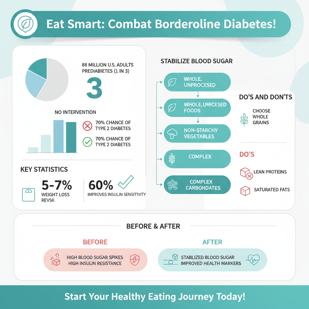 best diet for borderline diabetes - Data Infographic and Statistics