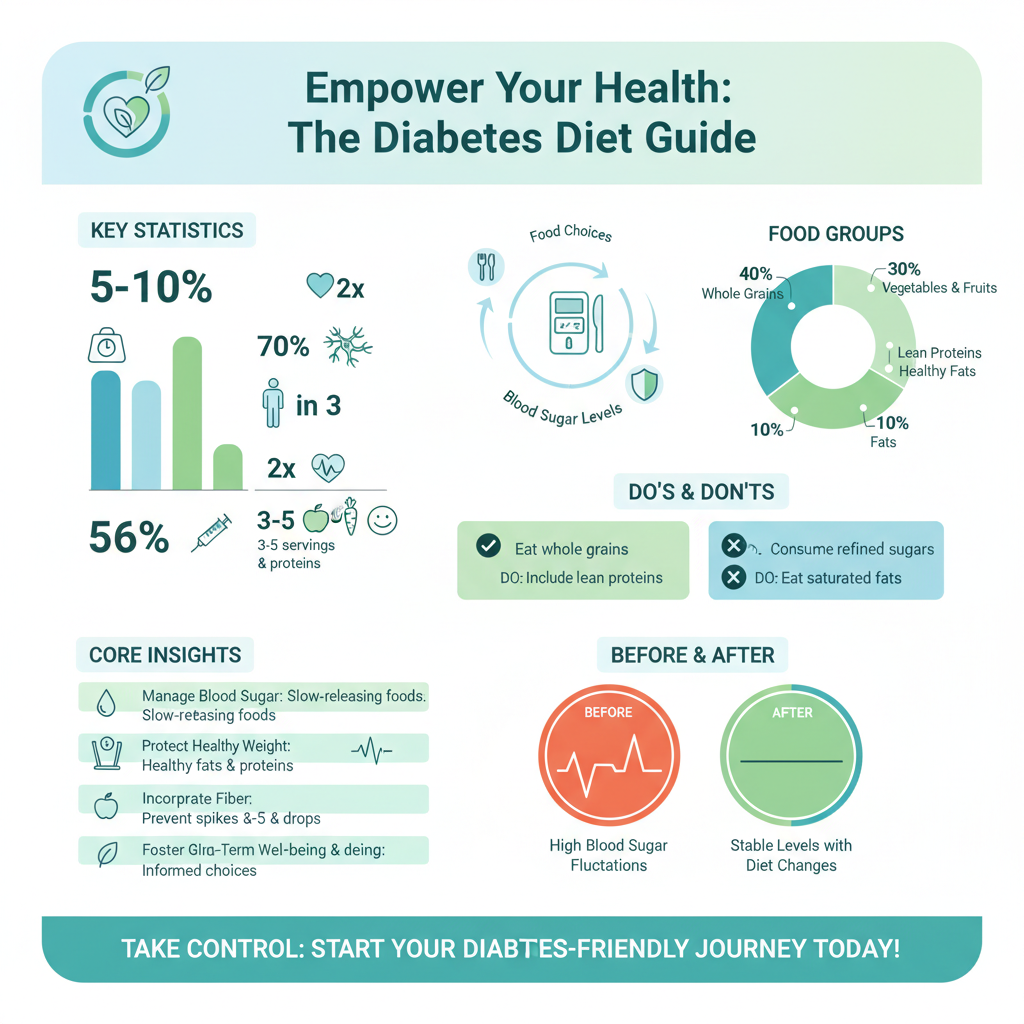 best diet for diabetes type 2 - Data Infographic and Statistics