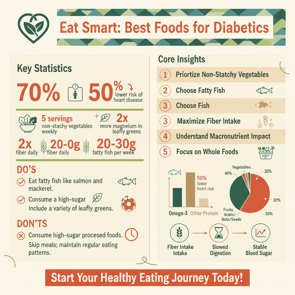 best food for diabetics - Data Infographic and Statistics