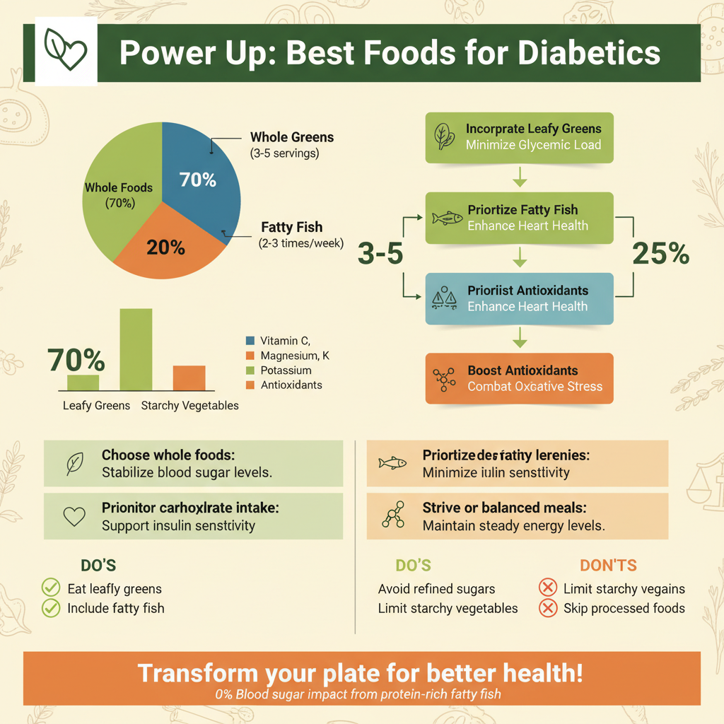 best foods for diabetics - Data Infographic and Statistics