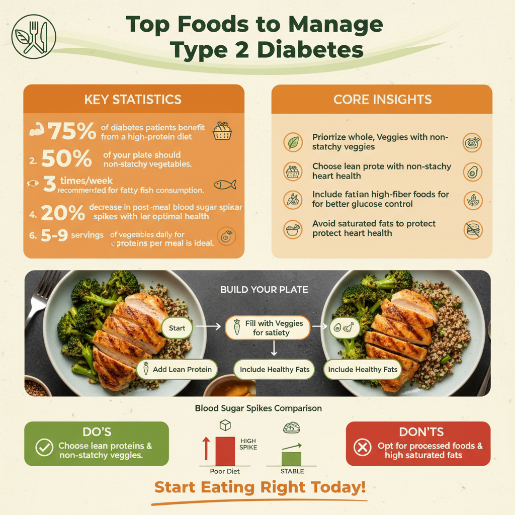 best foods for type 2 diabetes to eat - Data Infographic and Statistics
