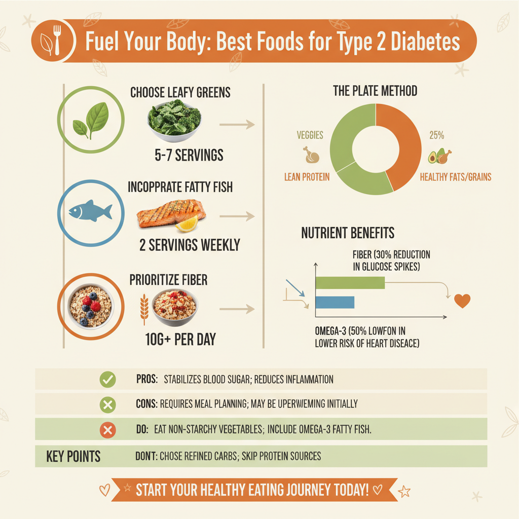 best foods for type 2 diabetes - Data Infographic and Statistics