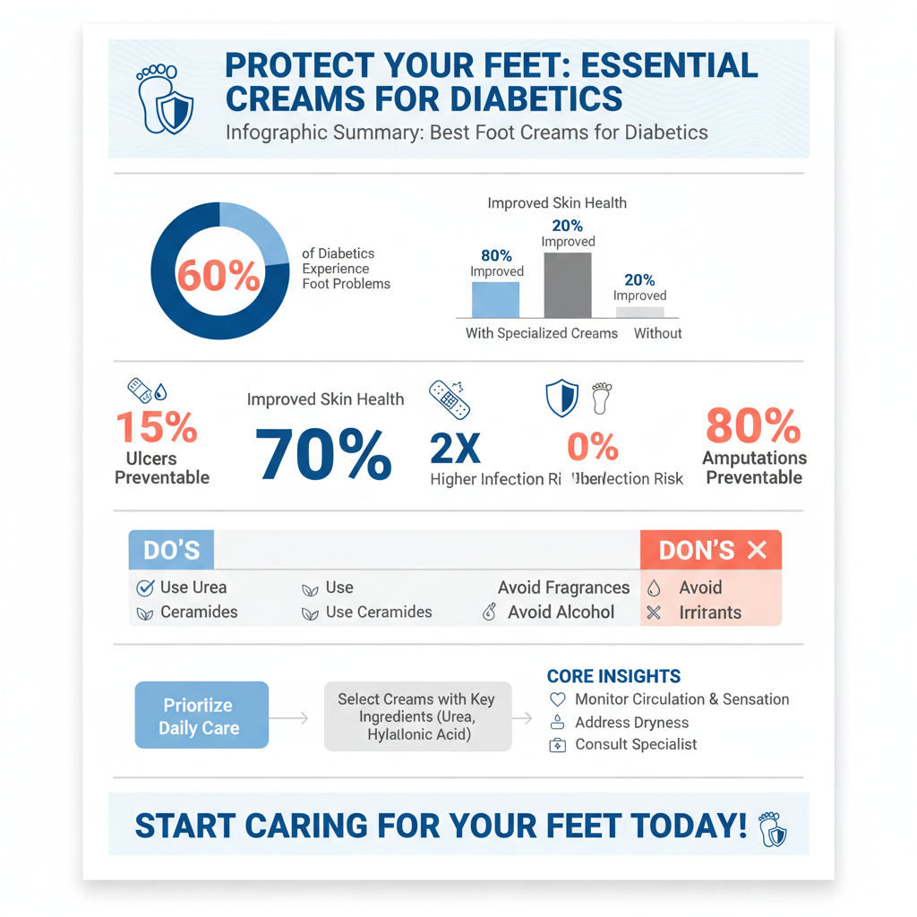 Infographic: Key Ingredients to Look For in Diabetic Foot Creams best foot cream for diabetics - Data Infographic and Statistics