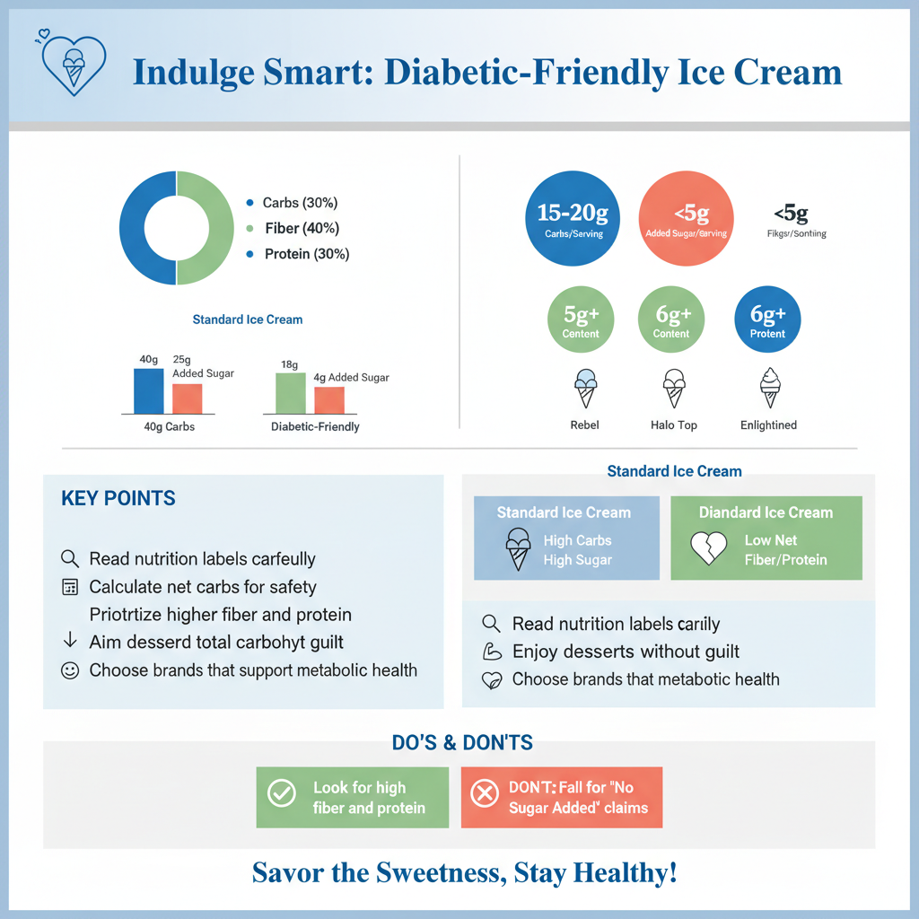 best ice cream for diabetics - Data Infographic and Statistics