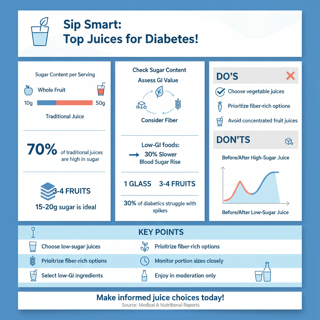 best juice diabetes - Data Infographic and Statistics