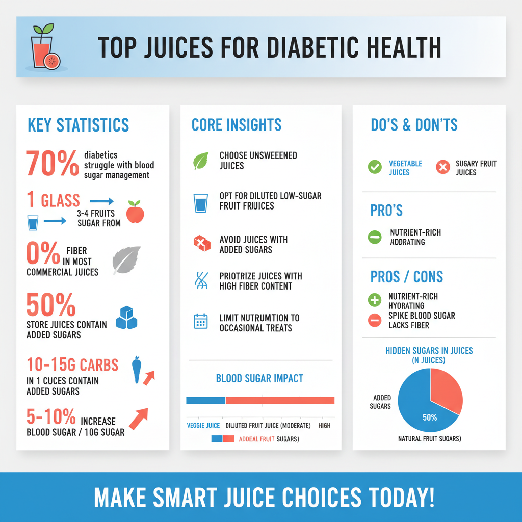 best juice for diabetics - Data Infographic and Statistics
