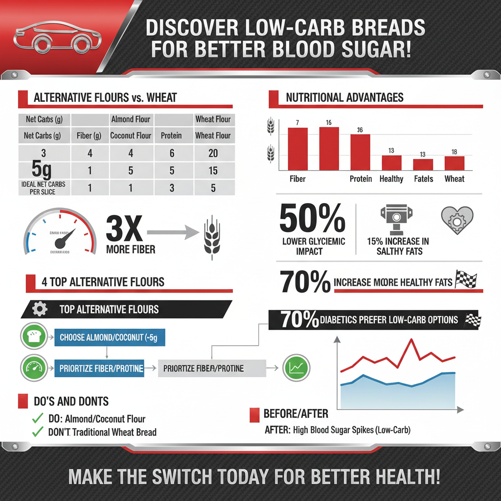 best low-carb bread for diabetics - Data Infographic and Statistics