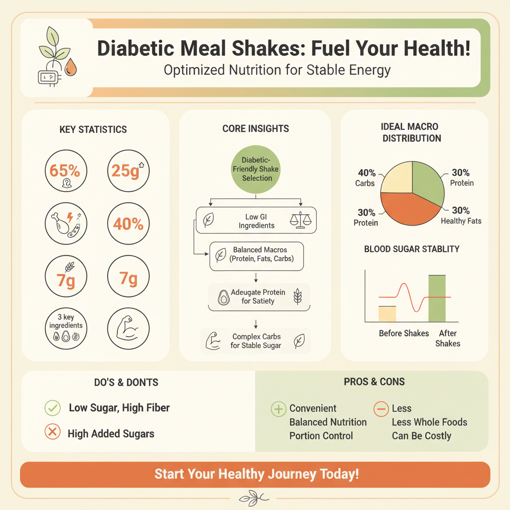 best meal replacement shakes for diabetics - Data Infographic and Statistics