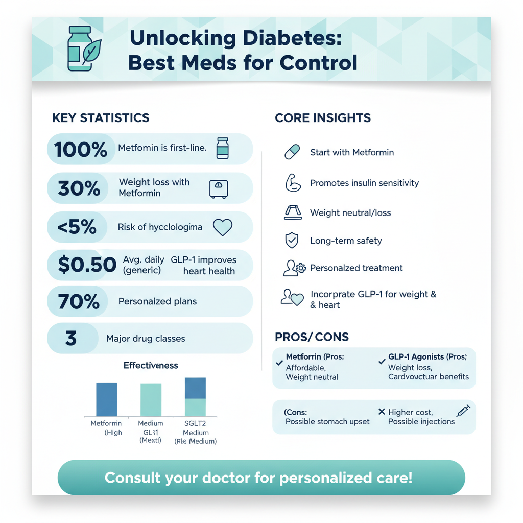 best medicine for diabetes type 2 - Data Infographic and Statistics