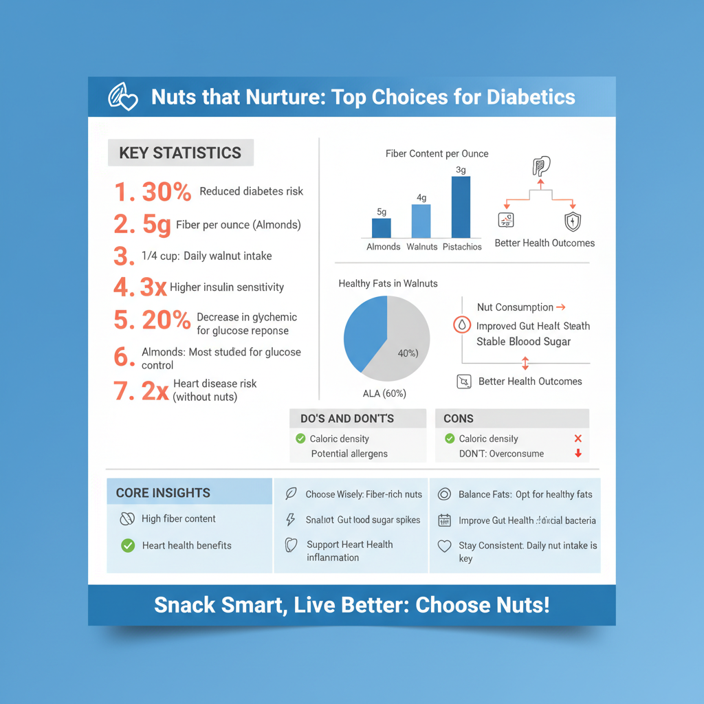 best nuts for diabetics - Data Infographic and Statistics