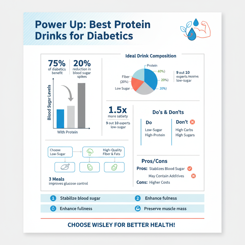 Infographic: Essential Nutritional Criteria for Diabetic-Friendly Protein Drinks best protein drink for diabetics - Data Infographic and Statistics
