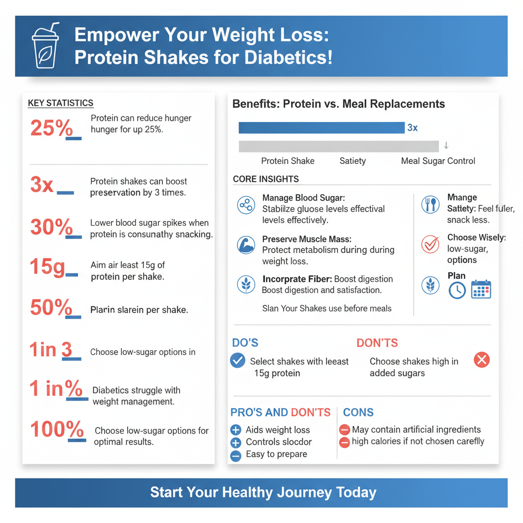 best protein shake for diabetics to lose weight - Data Infographic and Statistics
