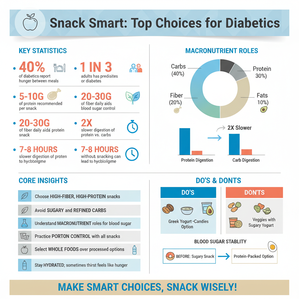 best snack for diabetics - Data Infographic and Statistics