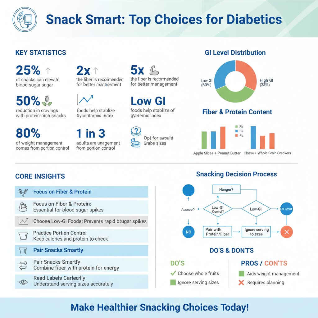 best snacks for a diabetic - Data Infographic and Statistics