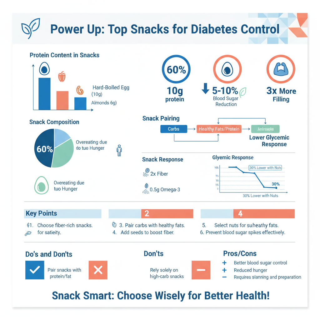 best snacks for diabetics - Data Infographic and Statistics