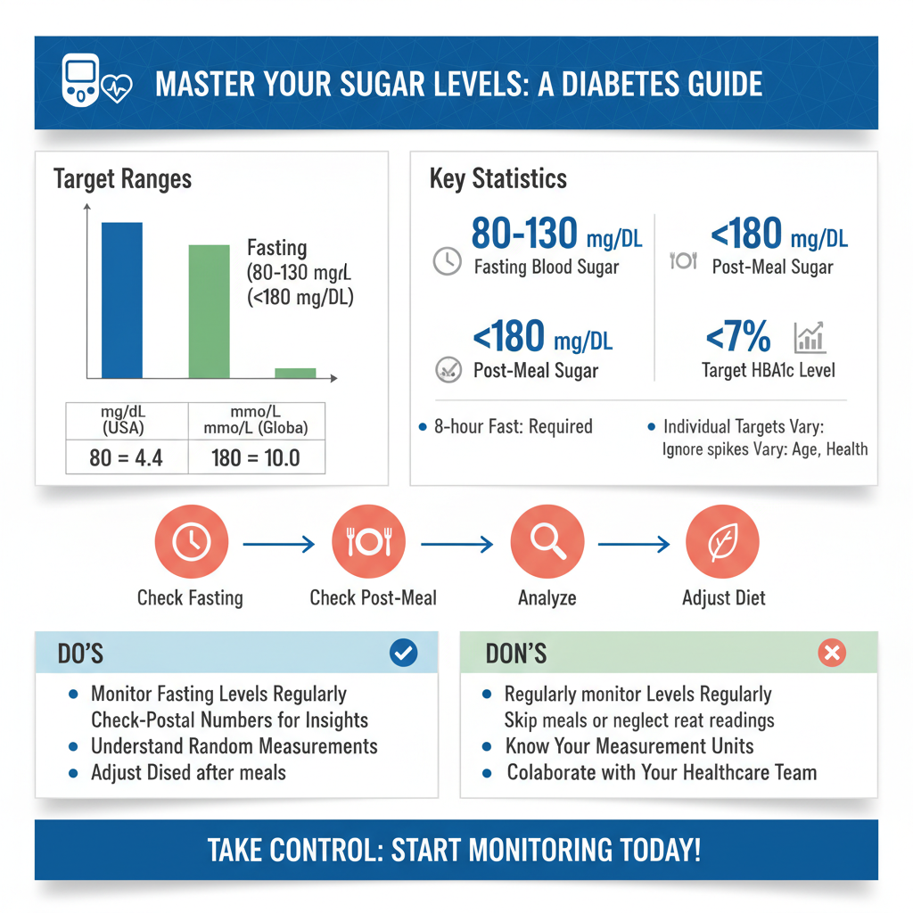 best sugar levels for diabetes - Data Infographic and Statistics