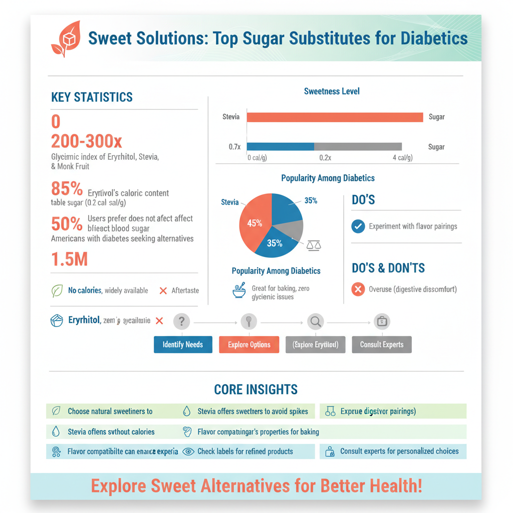 best sugar substitute for diabetics - Data Infographic and Statistics