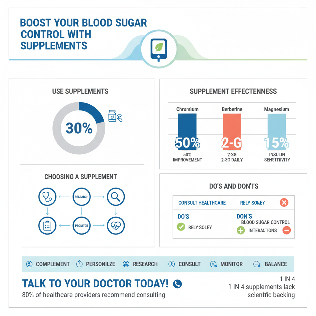 best supplements for diabetics type 2 - Data Infographic and Statistics
