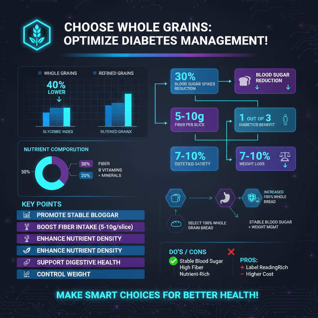best whole grain bread for diabetics - Data Infographic and Statistics
