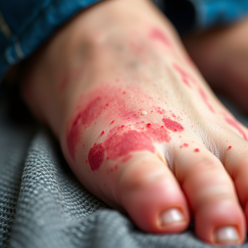 Recognizing Symptoms and Warning Signs - diabetes rash on top of foot
