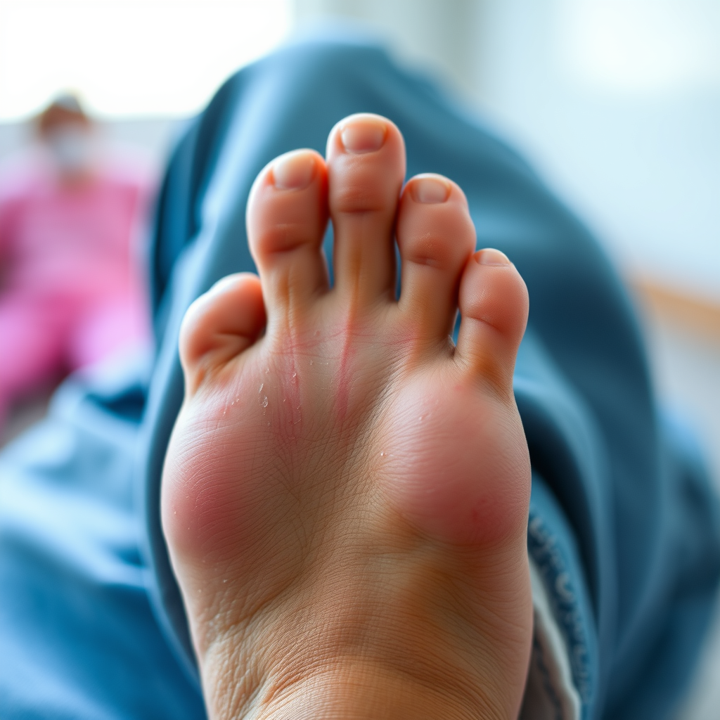 Understanding Diabetic Foot Rashes - diabetes rash on top of foot