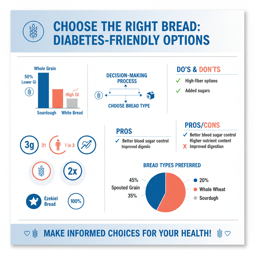 Infographic: Sprouted Grain Bread what is the best bread for diabetics - Data Infographic and Statistics