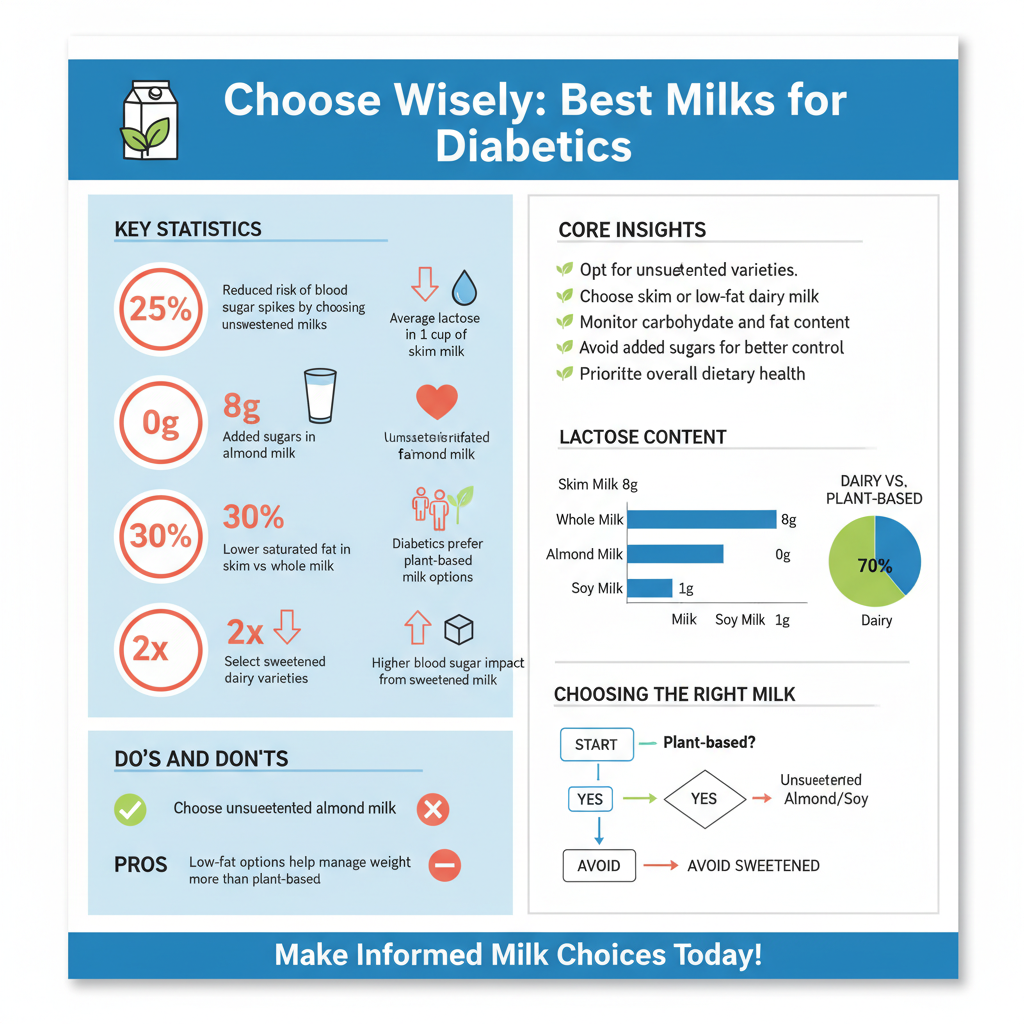 what milk is best for diabetics - Data Infographic and Statistics