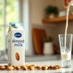 Selection of almond milk brands suitable for diabetics, highlighting health-conscious choices.