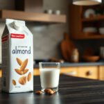 Selection of almond milk brands suitable for diabetic patients, highlighting health benefits.