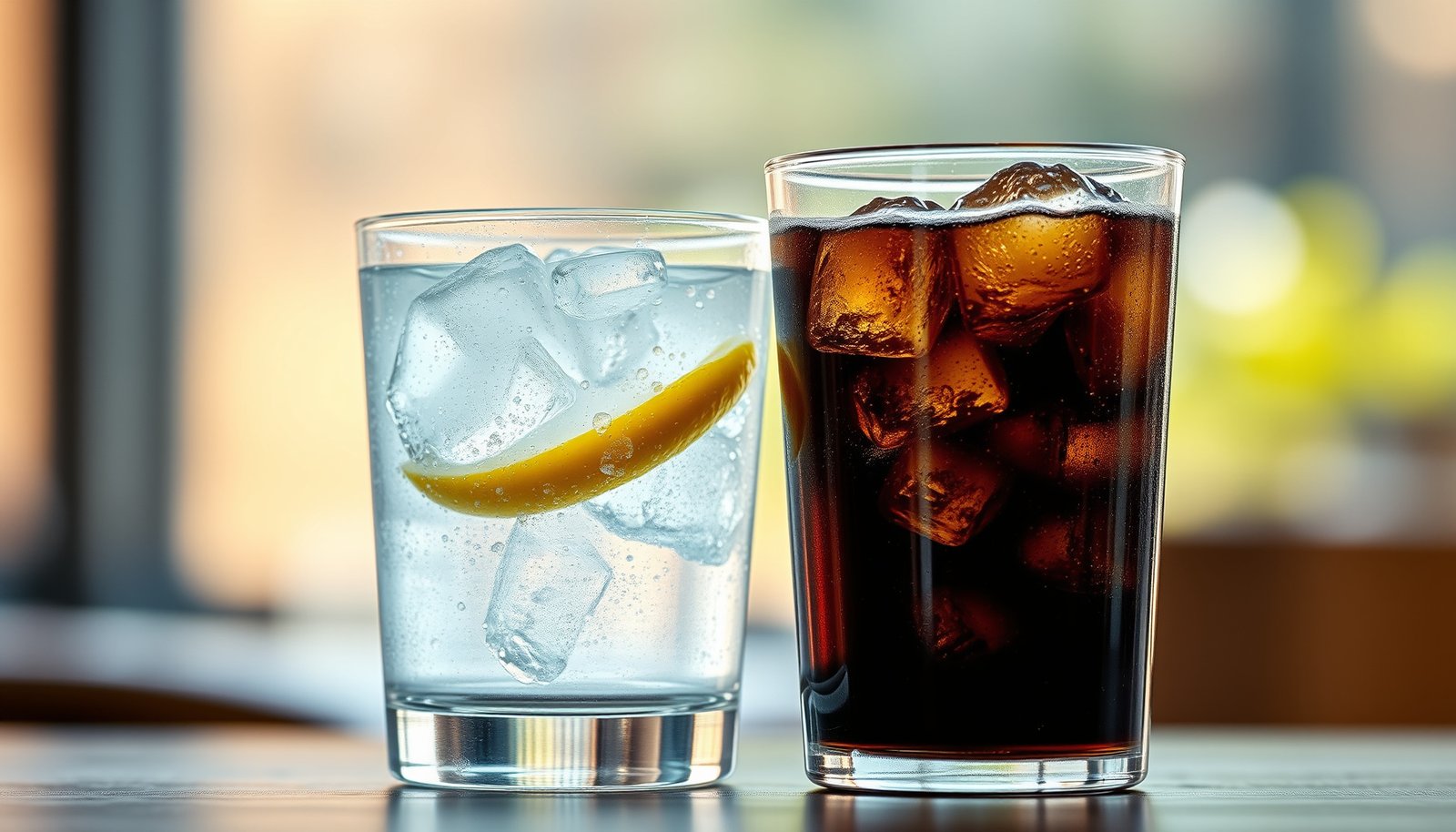 A selection of drinks suitable and unsuitable for Type 2 Diabetes management.
