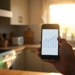 A smartphone displaying the best app for managing pre diabetes and tracking health.