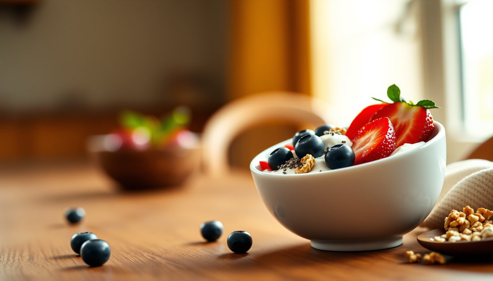 A selection of the top 10 breakfast foods suitable for diabetics, focusing on blood-sugar friendly options.