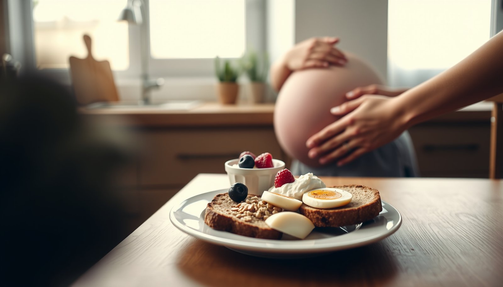 Healthy breakfast ideas for pregnant women with diabetes to maintain stable blood sugar levels.