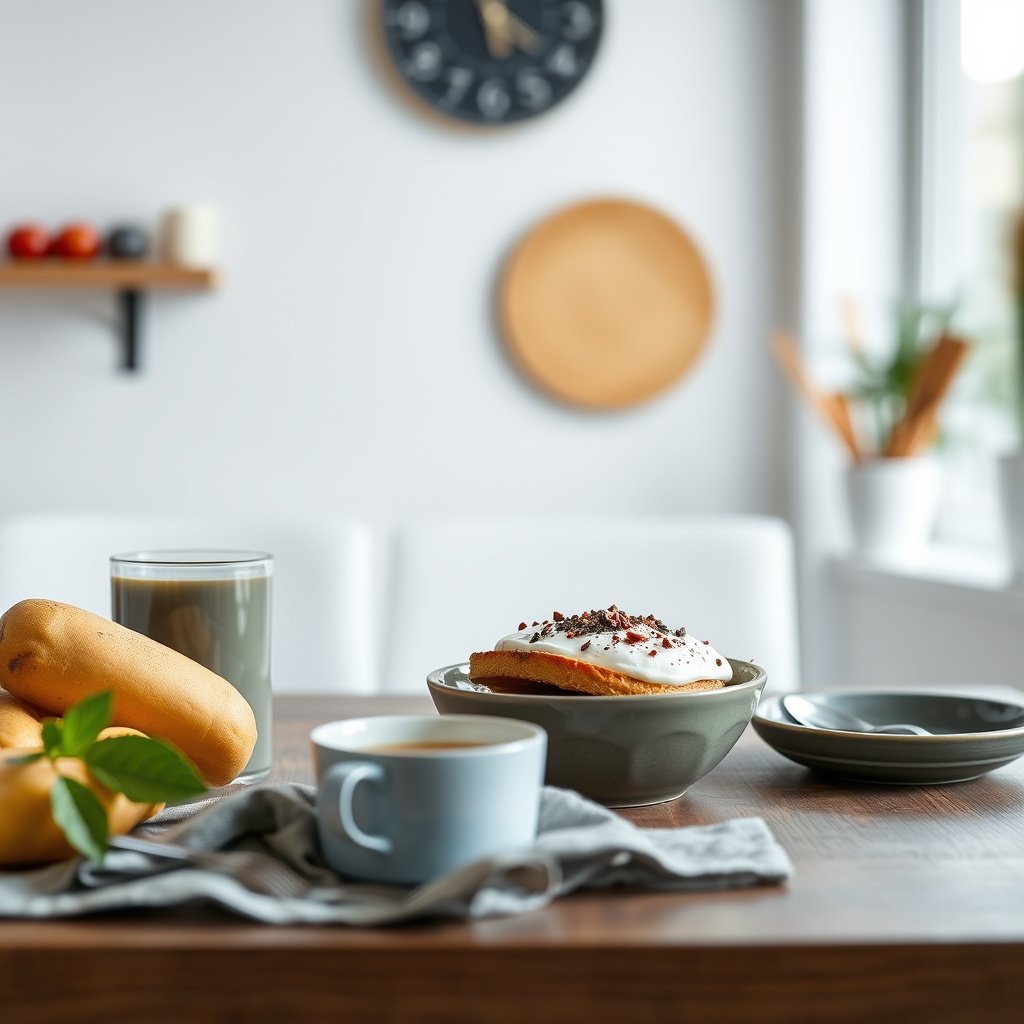 A healthy breakfast plate showcasing blood-sugar friendly options for Type 2 diabetics.