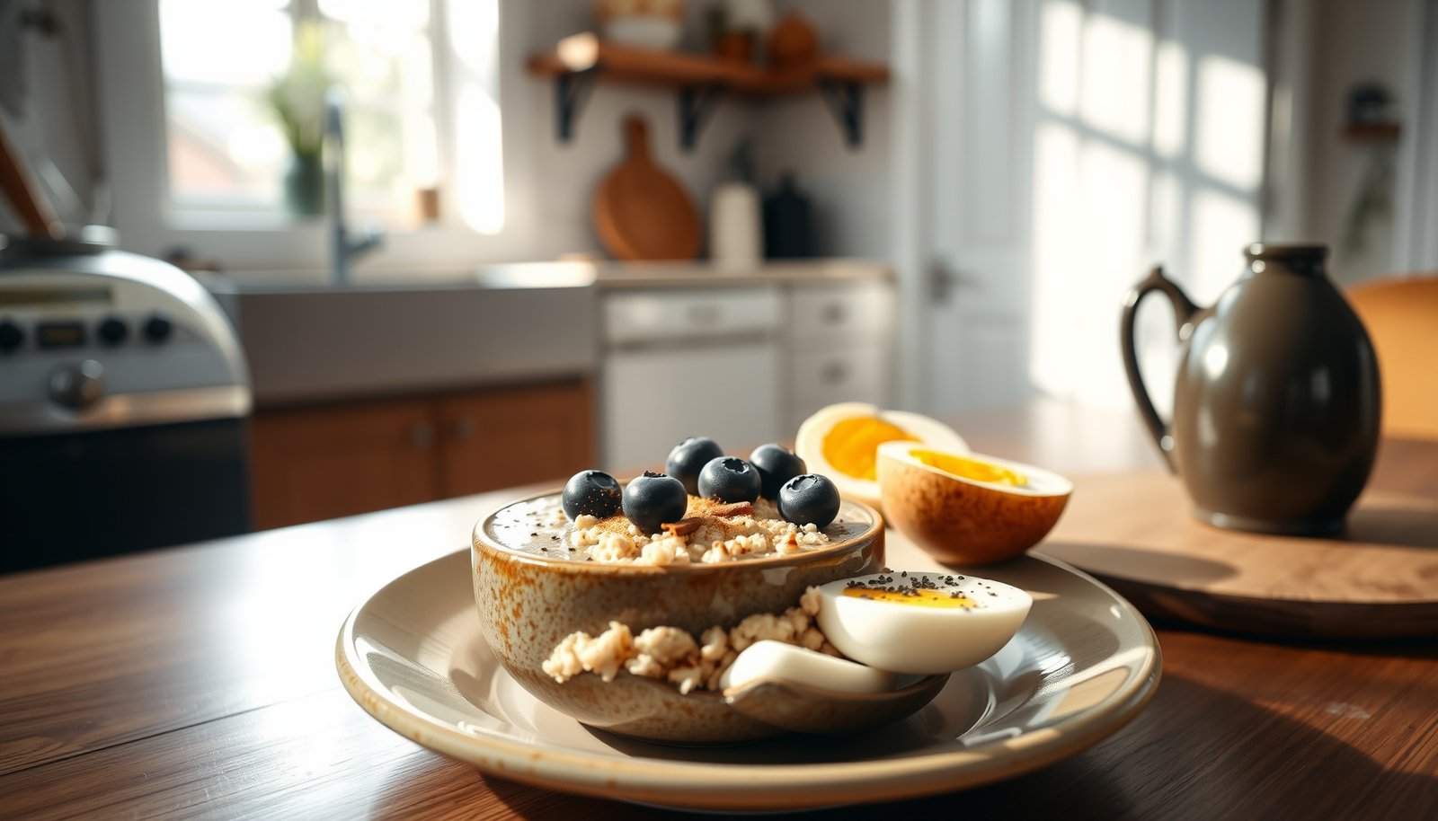 Healthy breakfast options for managing Diabetes 2, featuring simple and steady meal ideas.
