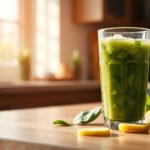 A selection of healthy breakfast juices suitable for diabetics to help manage blood sugar levels.