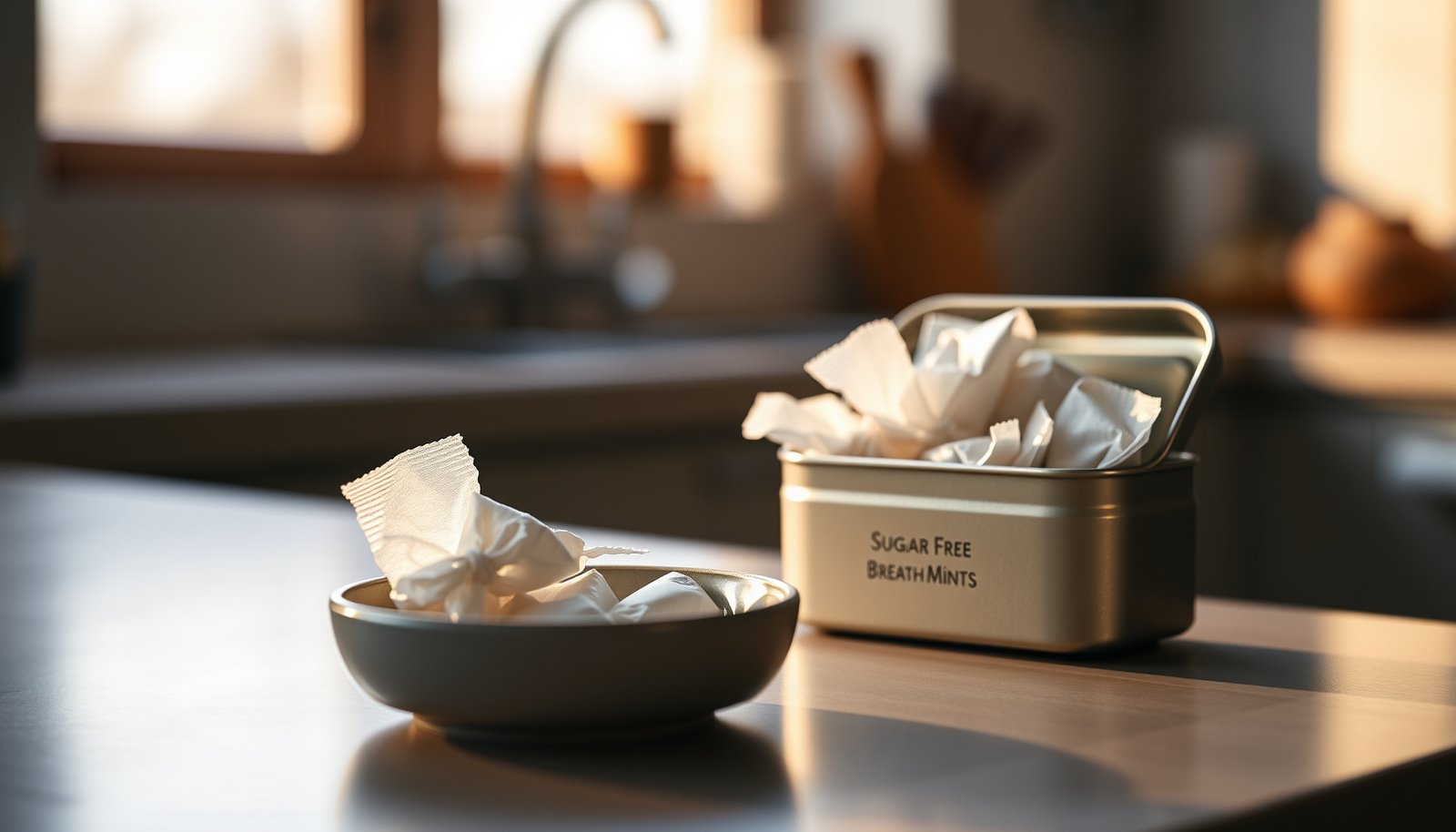 Selection of breath mints suitable for diabetics, highlighting options to choose and avoid.
