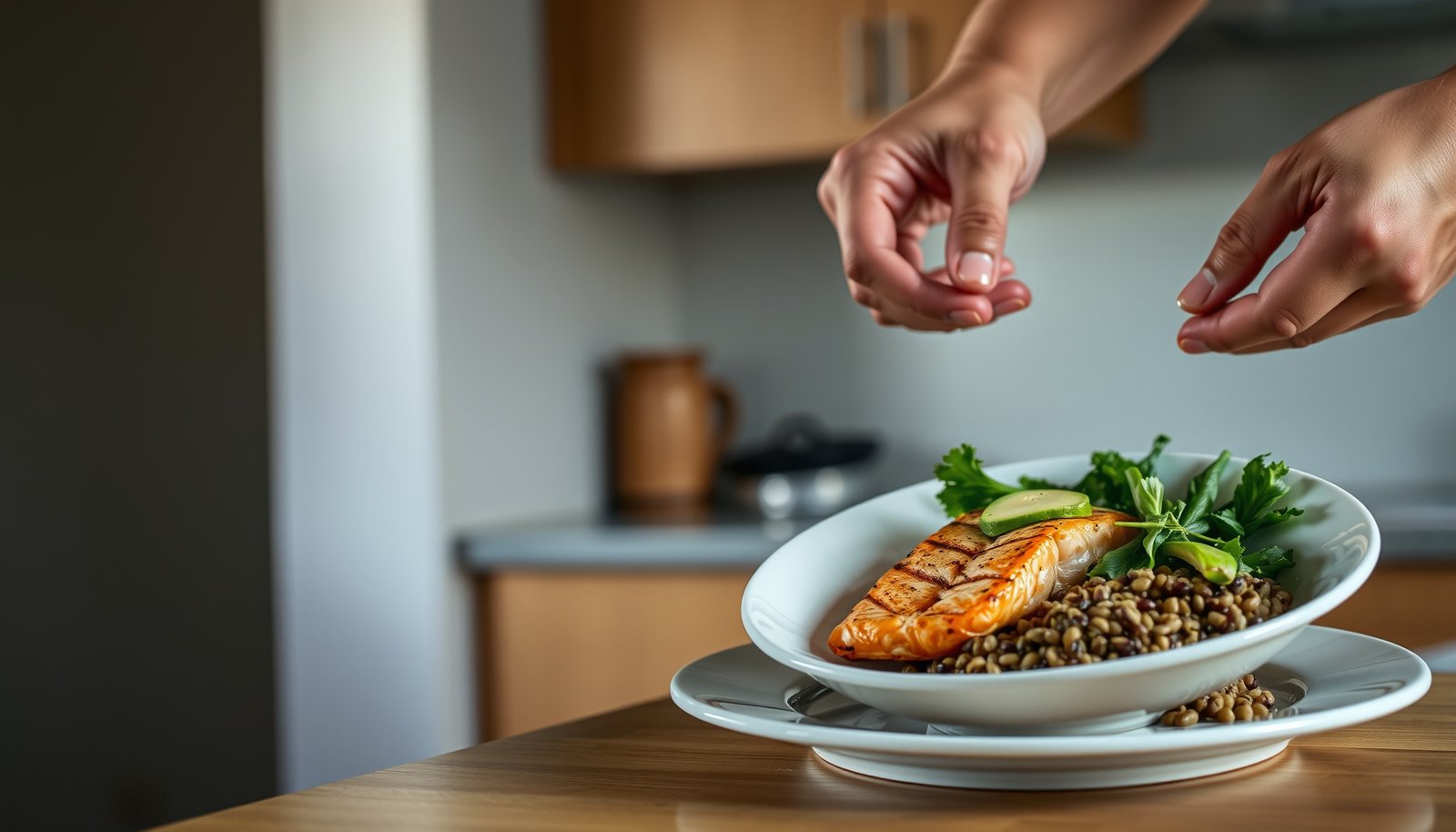 Infographic showing the ideal carb, protein, and fat ratios for managing diabetes effectively.