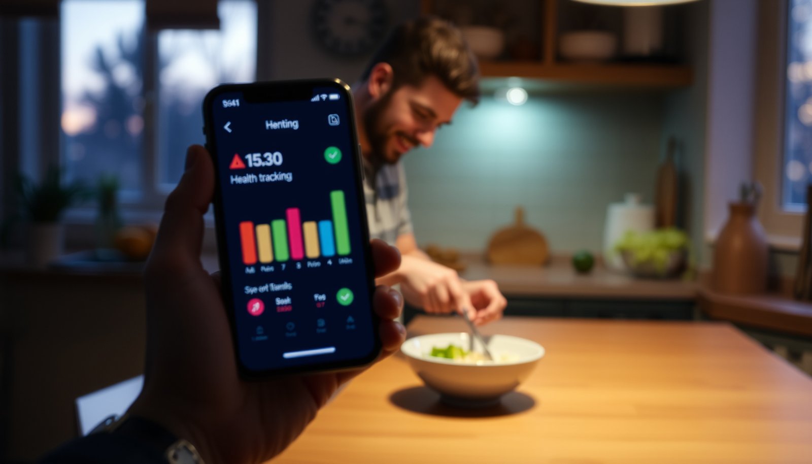 Cover image for the best carb tracking app for diabetics, featuring app interface and diabetic-friendly foods.