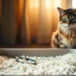 Image showcasing the best low-dust cat litter options for diabetic cats, promoting a stress-free environment.