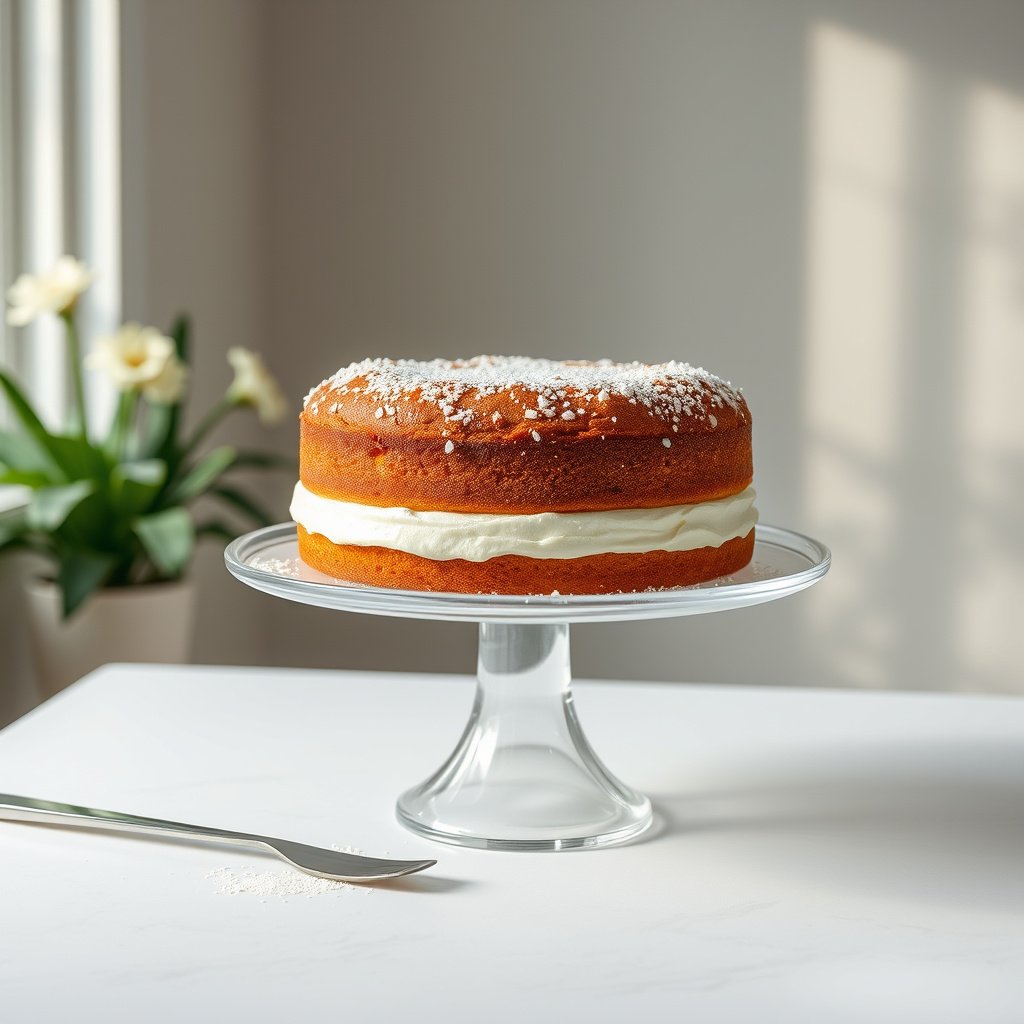 A delicious diabetic angel food cake showcasing lower-sugar ingredients for a healthier dessert option.