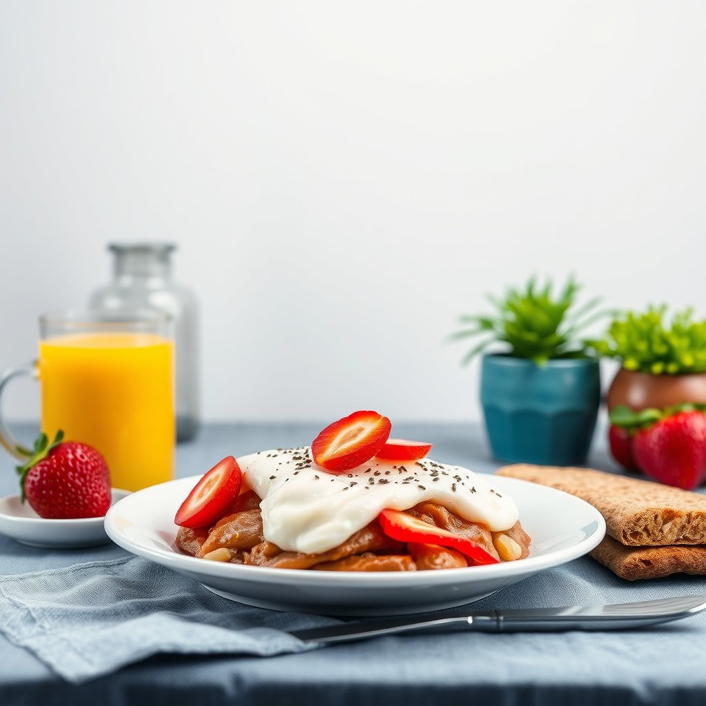 A selection of blood-sugar-friendly breakfast options for diabetics.