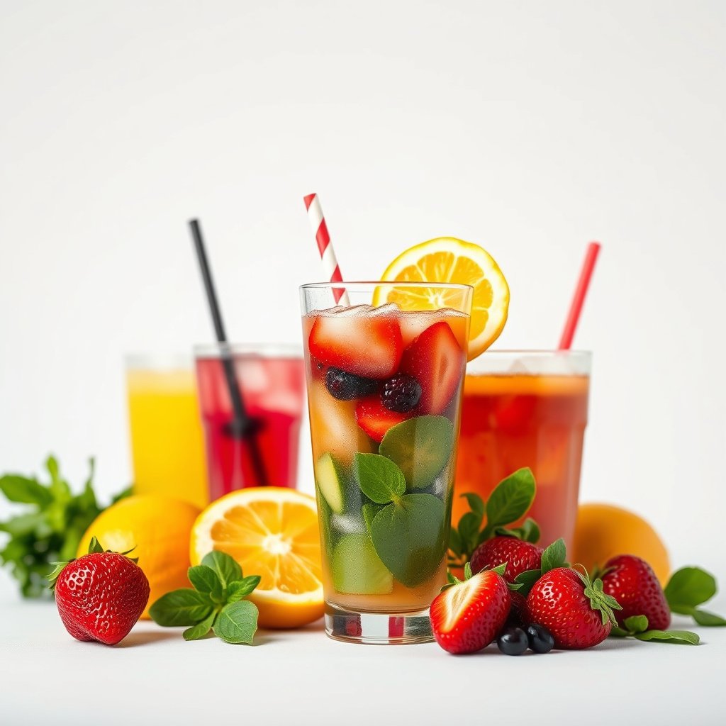 Selection of the best drinks suitable for individuals with type 2 diabetes.