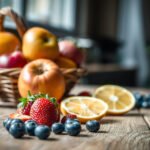 A colorful assortment of the 7 best fruits for diabetics, promoting blood-sugar-friendly choices.